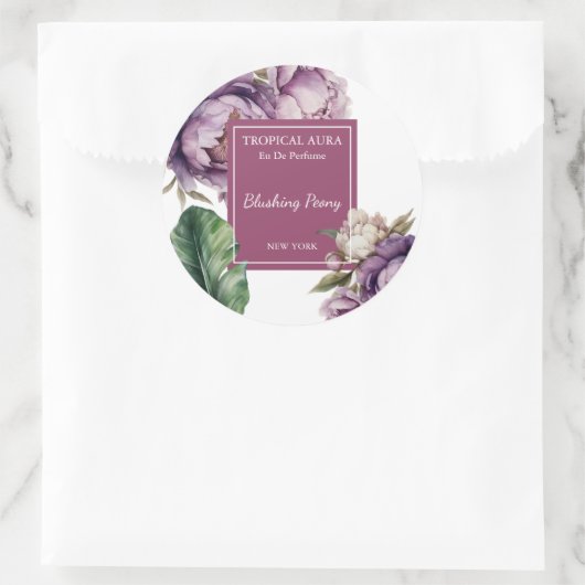 Peony Perfume Label (Tas)
