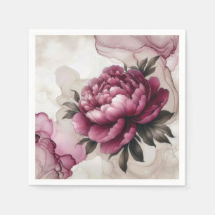 Peony Pink Abstract Servet
