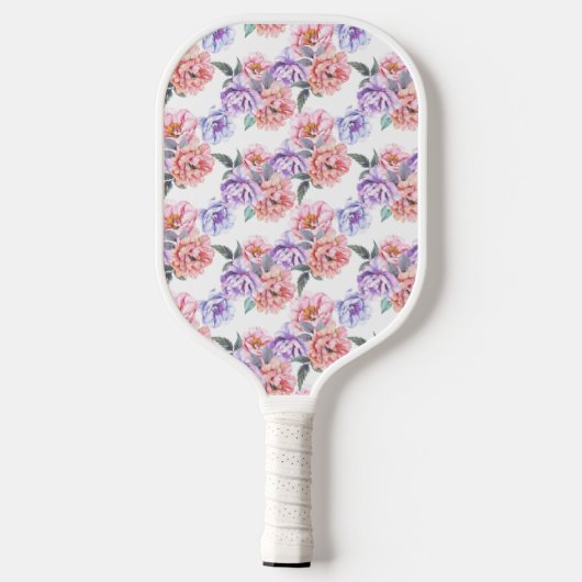 Peony Pink en Paarse Pickleball Paddle (Achterkant)