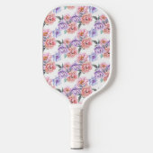 Peony Pink en Paarse Pickleball Paddle (Voorkant)