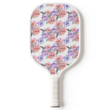 Peony Pink en Paarse Pickleball Paddle