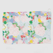 Peony pink golfhanddoek (Horizontaal)