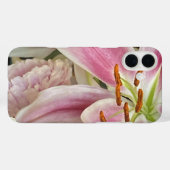 Peony & Pink :LIly Iphone hoesje (Achterkant (horizontaal))