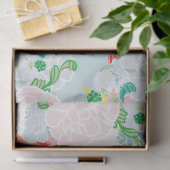 Peony pink tissuepapier (Geschenk)