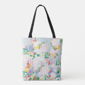 Peony pink tote bag (Achterkant)