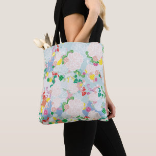 Peony pink tote bag