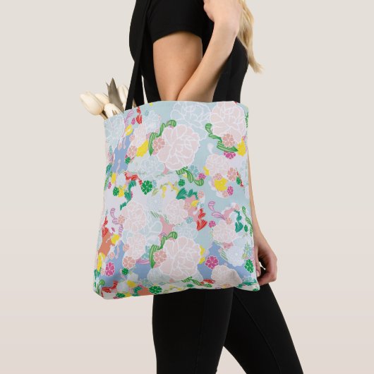 Peony pink tote bag (Dichtbij)