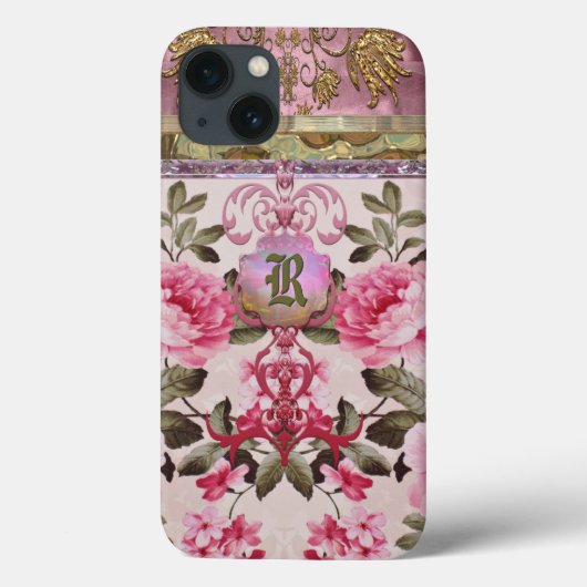 Peony Place Monogram 6/6 XTreme Case-Mate iPhone Case (Achterkant)