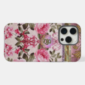 Peony Place Monogram iPhone Hoesje (Achterkant horizontaal)