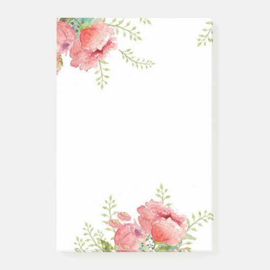 Peony Post-it® Notes (Voorkant)