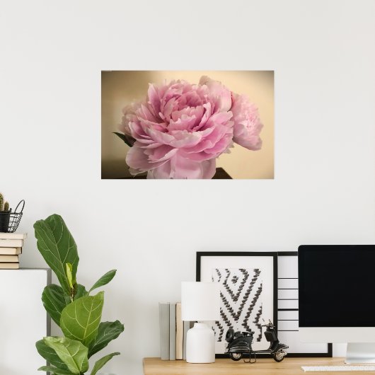 Peony Poster (Thuiskantoor)