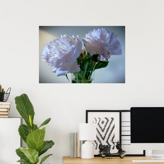 Peony Poster (Thuiskantoor)