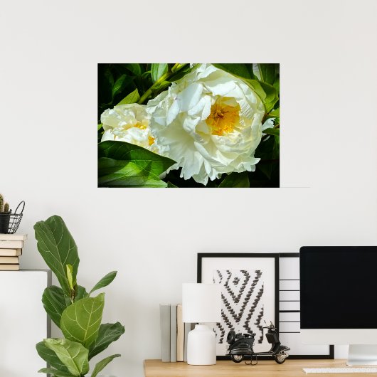 Peony Poster (Thuiskantoor)