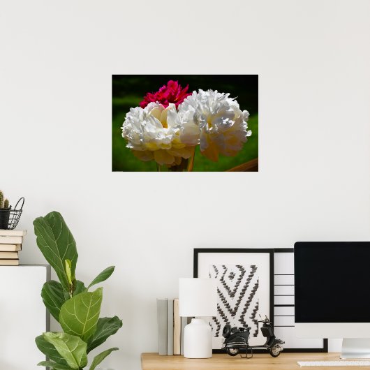Peony Poster (Thuiskantoor)