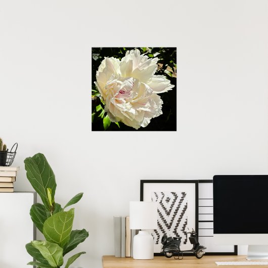 Peony Poster (Thuiskantoor)