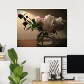 Peony Poster (Thuiskantoor)