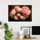Peony Poster (Thuiskantoor)