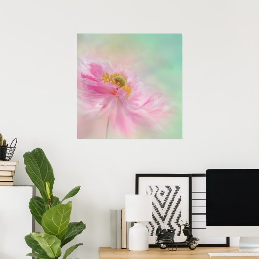 Peony Poster (Thuiskantoor)