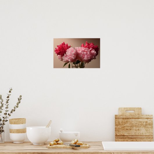 Peony Poster (Keuken)