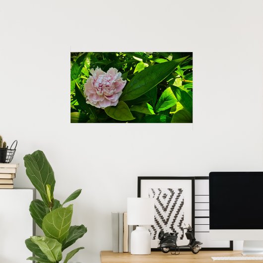 Peony Poster (Thuiskantoor)