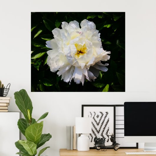 Peony Poster (Thuiskantoor)