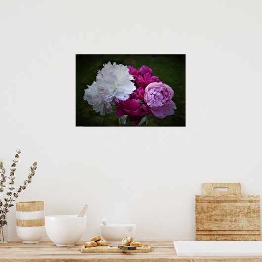 Peony Poster (Keuken)