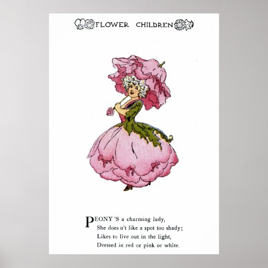 Peony Poster (Voorkant)
