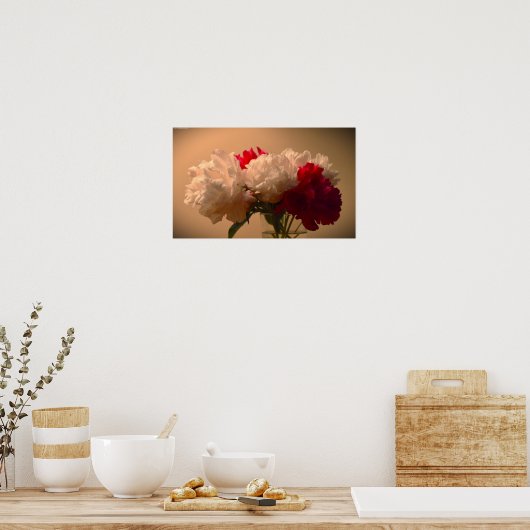 Peony Poster (Keuken)