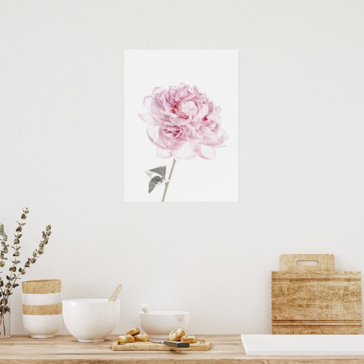 Peony print Peony Wall Art Fine Art fotografie (Keuken)