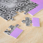 Peony Rainbow gepersonaliseerd Uw foto toevoegen Legpuzzel (Zijkant)