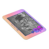 Peony Rainbow gepersonaliseerd Uw foto toevoegen Magneet (Rechterzijde)