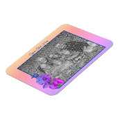 Peony Rainbow gepersonaliseerd Uw foto toevoegen Magneet (Linkerzijde)