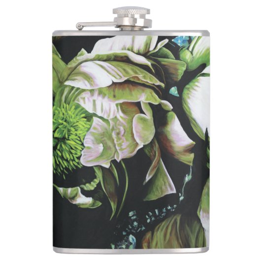 "Peony Ride" Vinyl Wrapped Flask Heupfles (Voorkant)