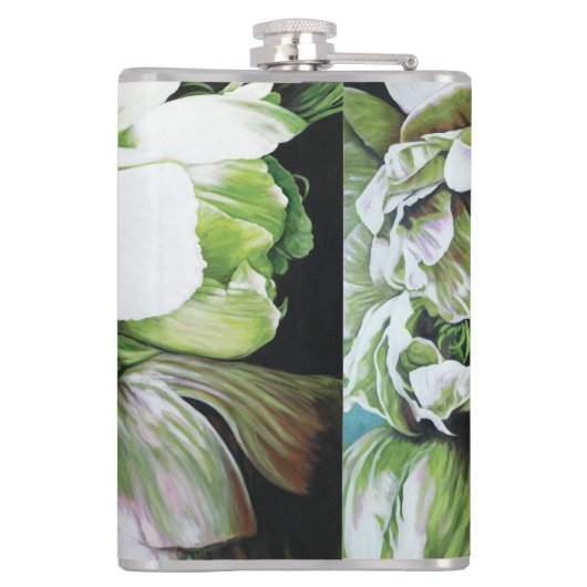 "Peony Ride" Vinyl Wrapped Flask Heupfles (Achterkant)