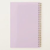 Peony Roze Waterverf bruiloft Planner (Achterkant)