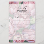 Peony rozen - Hoe oud waren ze bruids spel (Voorkant)