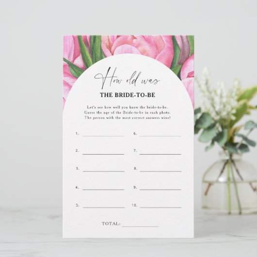 Peony rozen - Hoe oud was de bruid om te spelen (Staand voorkant)