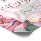 Peony rozen - Ring hunt vrijgezellenfeest spel Poster (Hoek)