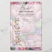 Peony rozen - vrijgezellenfeest emoji pictionary s (Voorkant)