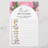 Peony rozen - vrijgezellenfeest emoji pictionary s (Voorkant)