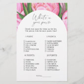 Peony rozen - Wat zit er in je tas spel (Voorkant)