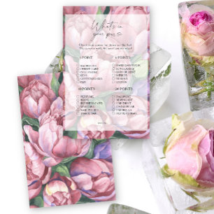 Peony rozen - Wat zit er in je tas spel