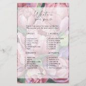 Peony rozen - Wat zit er in je tas spel (Voorkant)