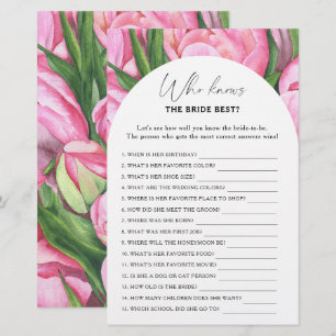 Peony rozen - Wie weet de bruid beste spel