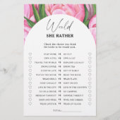 Peony rozen - Zou ze liever vrijgezellenfeest spel (Voorkant)