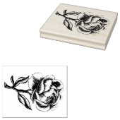 Peony Rubberstempel (Gestempeld)