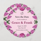 Peony. Save The Date (Voorkant / Achterkant)