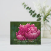 Peony · Save the Date Briefkaart (Staand voorkant)