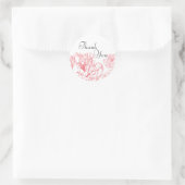 Peony Save the Date Sticker (Tas)