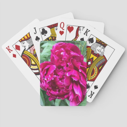 Peony-spelkaarten Pokerkaarten (Achterkant)